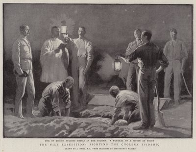 A Expedição do Nilo, Combatendo a Epidemia da Cólera de Joseph Nash